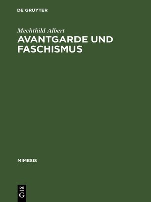 cover image of Avantgarde und Faschismus